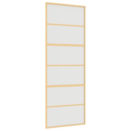 Плъзгаща се врата 76x205 см матирано ESG стъкло и алуминий