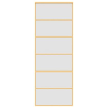 Плъзгаща се врата 76x205 см матирано ESG стъкло и алуминий