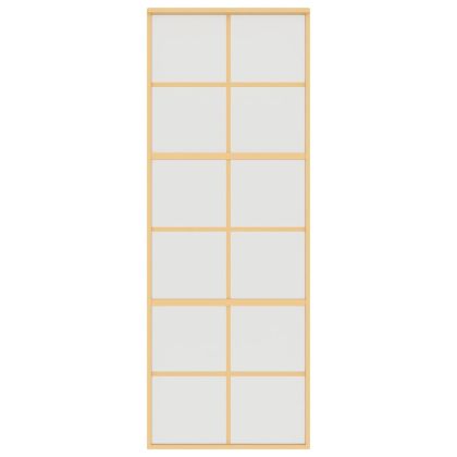 Плъзгаща се врата 76x205 см матирано ESG стъкло и алуминий