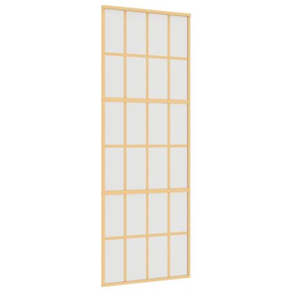 Плъзгаща се врата 76x205 см матирано ESG стъкло и алуминий