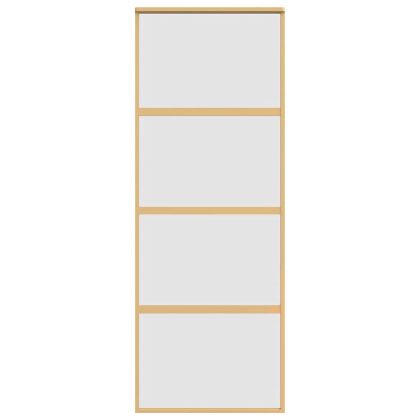 Плъзгаща се врата 76x205 см матирано ESG стъкло и алуминий