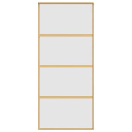 Плъзгаща се врата 90x205 см матирано ESG стъкло и алуминий