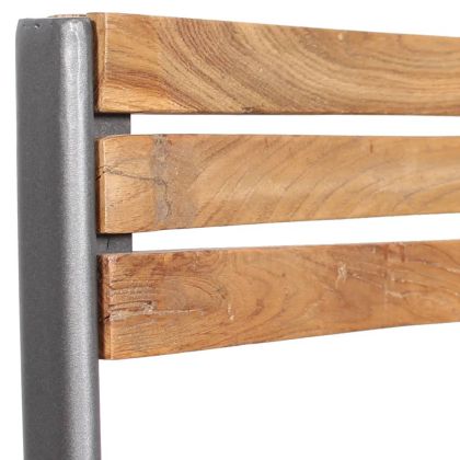 Трапезни столове, 2 бр, тиково дърво масив