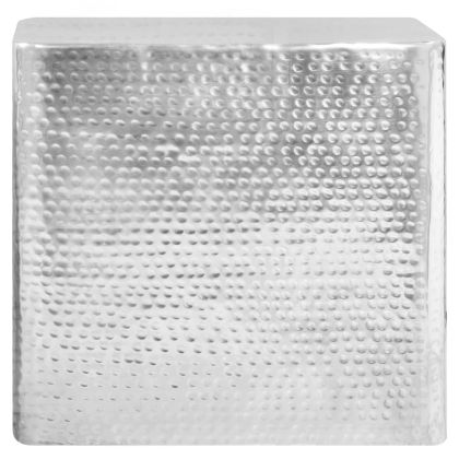 Маси за кафе, 2 бр, сребристи, алуминий