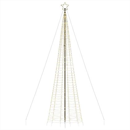 LED коледна елха с шипове 1534 светодиода в топло бяло 500 см