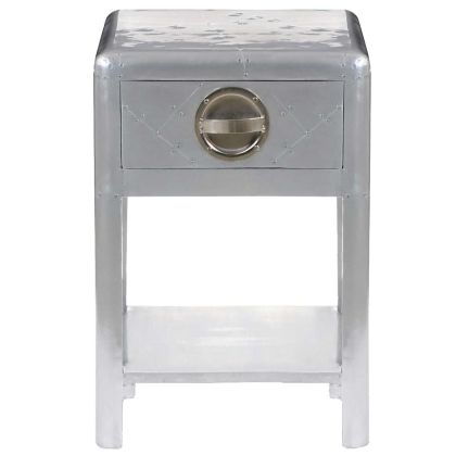 Авиаторна помощна маса с 1 чекмедже, стил ретро самолет