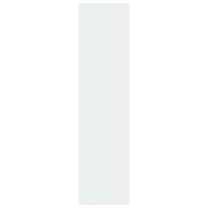 Гардероб, бял, 30x50x200 см, инженерно дърво