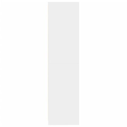 Гардероб, бял, 50x50x200 см, инженерно дърво