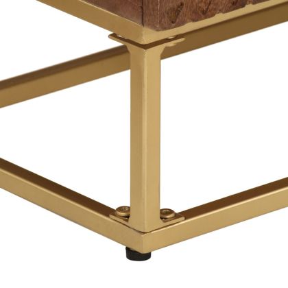 Бюфет, 55x30x76 см, мангово дърво масив и желязо