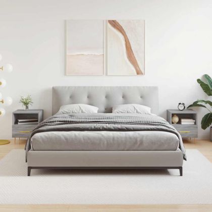 Нощни шкафчета 2 бр сив сонома 40x35x47,5 см инженерно дърво