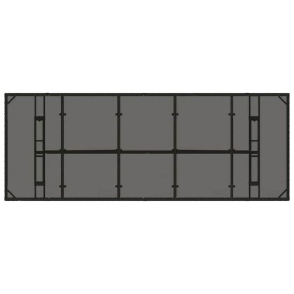 Комплект за хранене в градината 11 pcs Черно Полиратан