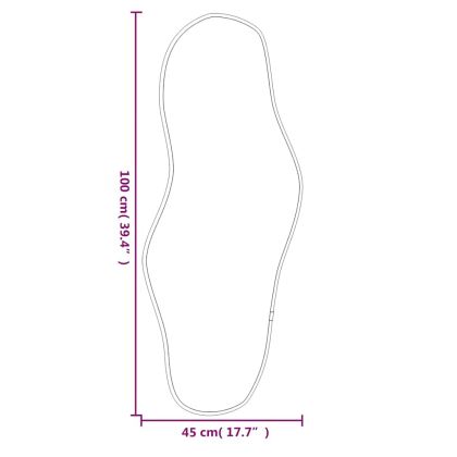Стенно огледало злато 100x45 см