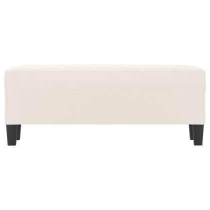 Пейка, бежово, 100x35x41 см, микрофибърен плат