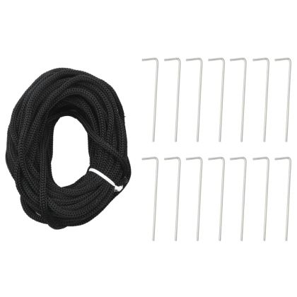 Коледна елха от светлини за флагщок 3000 LED топло бяло 800 см