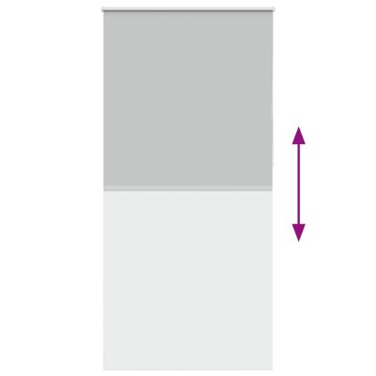 Ролкова щора Blackout Светло сиво 90x210 cm Ширина на плата