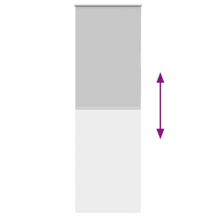 Ролкова щора Blackout Светло сиво 75x230 cm Ширина на плата