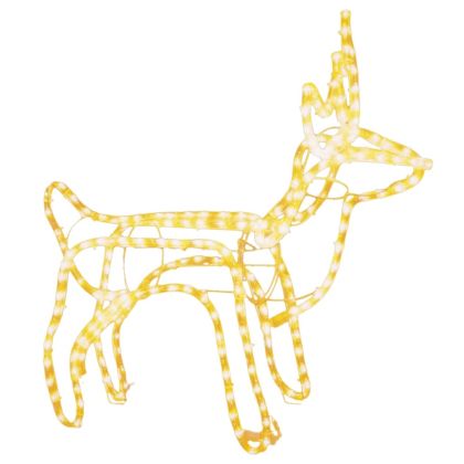 Комплект коледни елени, 3 бр, топло бяло