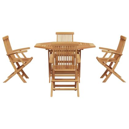 Комплект за хранене в градината 5 pcs Кафяво