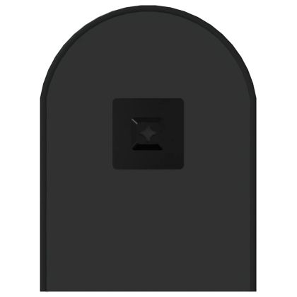 Стенно огледало черно 50x20 см овално