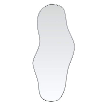 Стенно огледало сребро 90x40 см