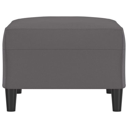Табуретка, сива, 70x55x41 см, изкуствена кожа