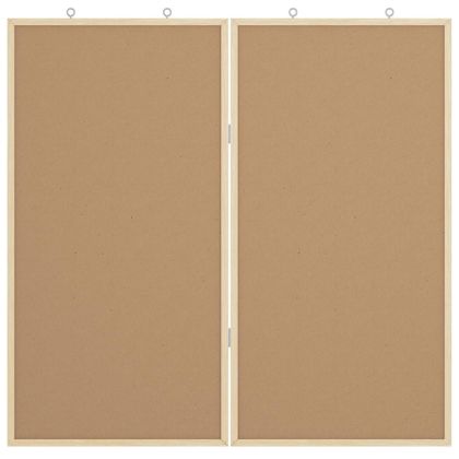 Коркова дъска Кафяво 80 x 1.4 x 80 см Борово дърво масив