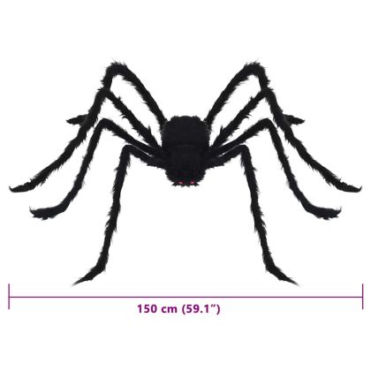 Декорация с паяк за Хелоуин 3 pcs Черно 150 cm