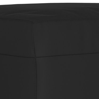 Пейка, черна, 70x35x41 см, микрофибърен плат