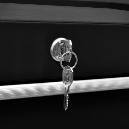 Количка за инструменти със 7 чекмеджета, черна