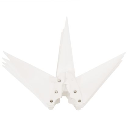 Коледни лампи с LED, 3 бр, сгъваеми, бели, 100 см