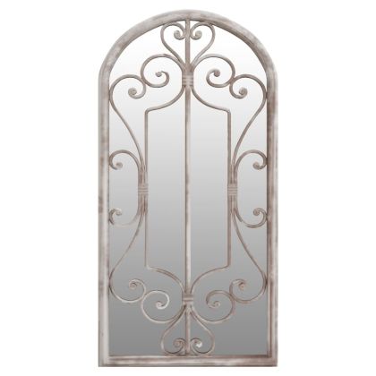 Градинско огледало пясъчно 70x30 см желязо за външна употреба