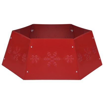 Пола за коледна елха, червена, Ø68x25 см