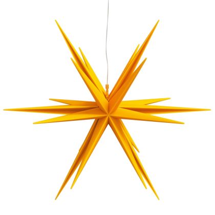 Коледна лампа с LED, сгъваема, жълта, 57 см