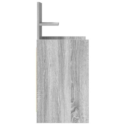 Нощно шкафче с 2 чекмеджета, сив сонома, 38x34x80 см