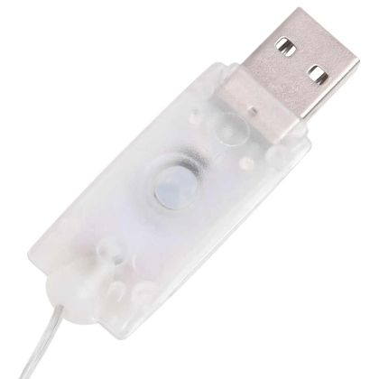 Декоративна фигура на снежен човек с LED лукс плат 180 см