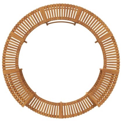 Ограждение за кръгла гореща вана Кафяво Ø255 см