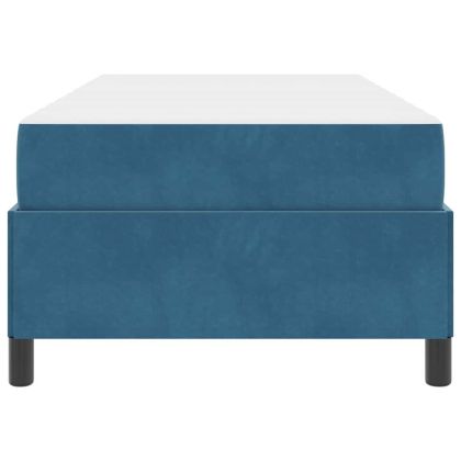 Рамка за легло с матрак Тъмен син 80 x 200 cm текстил