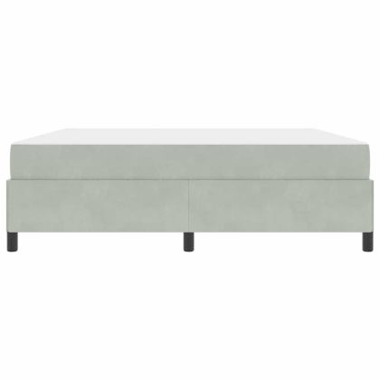 Рамка за легло с матрак Светлосиво 180 x 200 cm текстил