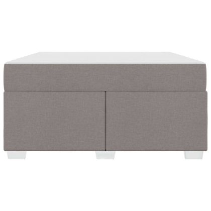 Рамка за легло с матрак Таупе 140 x 200 cm текстил