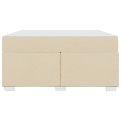 Рамка за легло с матрак Крем 160 x 200 cm текстил