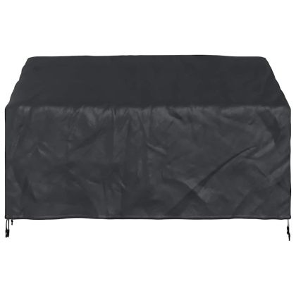 Калъф за градинска пейка Черно 165 x 70 x 65 / 94 cm 600D плат
