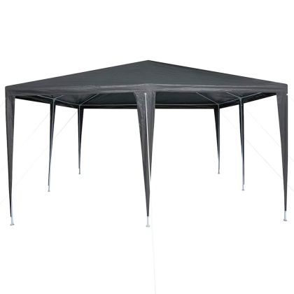 Парти шатър Антрацит и бяло 400 x 400 x 266 см