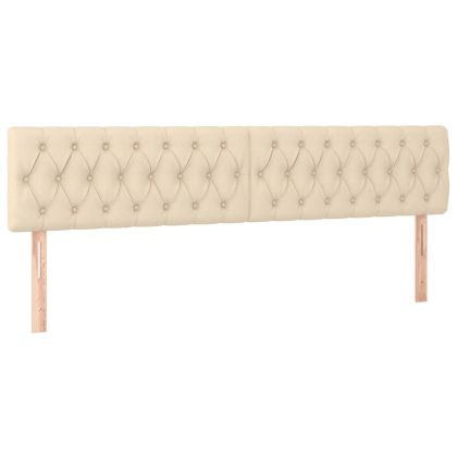 Боксспринг легло с матрак, кремаво, 120x190 см, плат