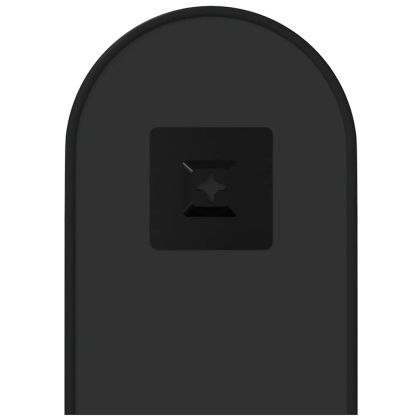 Стенно огледало черно 40x15 см овално