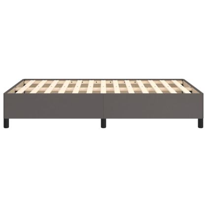 Рамка за легло без матрак, сива 120x190 см изкуствена кожа