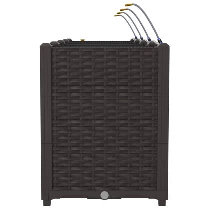 Градински саксии Кафяво 160 x 40 x 52 см Стомана