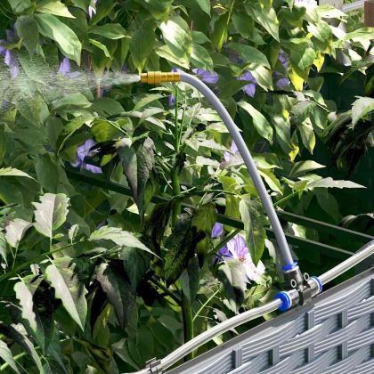 Градински саксии Светлосиво 160 x 40 x 22 см Стомана