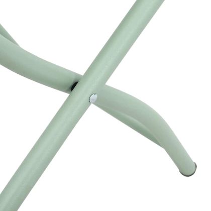 Сгъваем градински стол 2 pcs Зелен 55 x 56.5 x 91 см Стомана