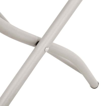 Сгъваем градински стол 2 pcs Бежово 55 x 56.5 x 91 см Стомана