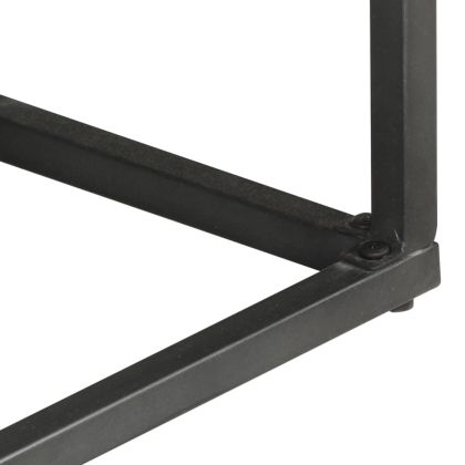 Бюфет, сив, 100x30x70 cм, акациево дърво масив